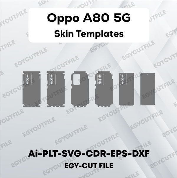 Oppo A80 5G Vector Skin Cut Files