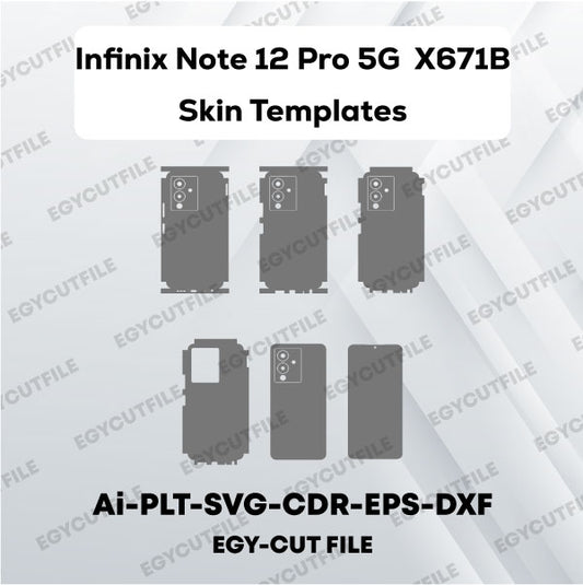 Infinix Note 12 Pro 5G X671B Vector Skin Cut Files