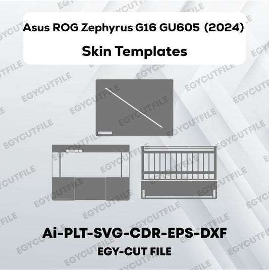 Asus ROG Zephyrus G16 GU605 (2024) Vector Skin Cut Files