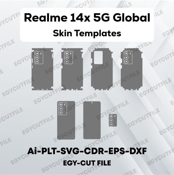 Realme 14x 5G Global Vector Skin Cut Files