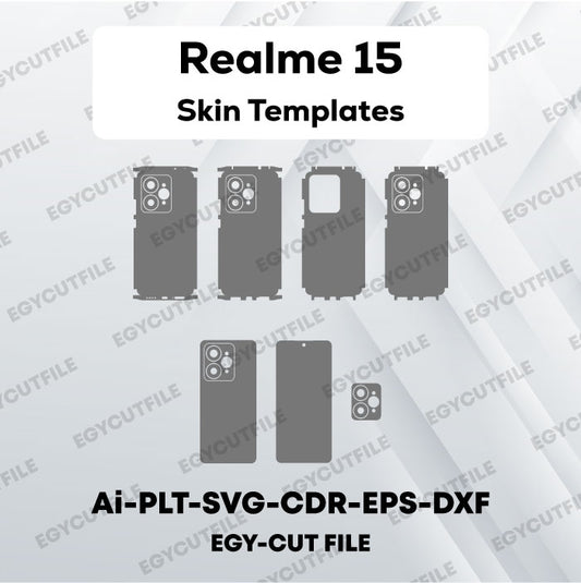 Realme 15 Vector Skin Cut Files