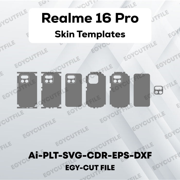 Realme 16 Pro Vector Skin Cut Files