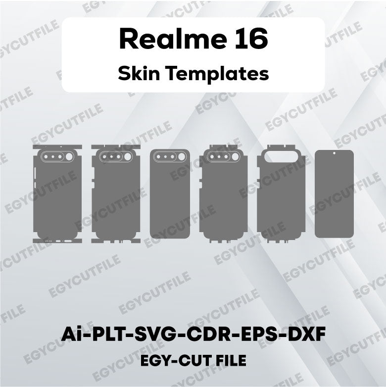 Realme 16 Vector Skin Cut Files