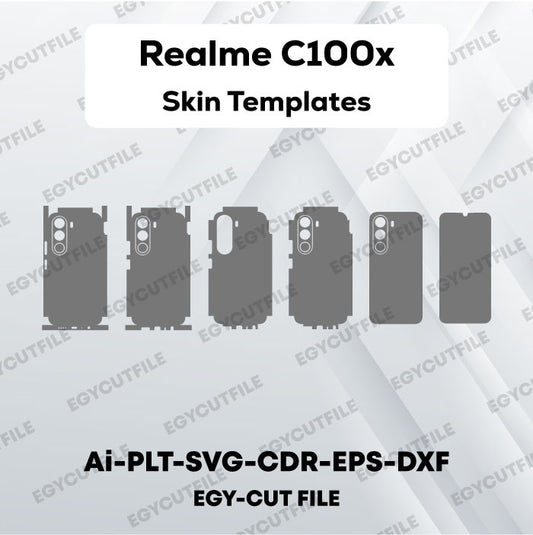Realme C100x Vector Skin Cut Files