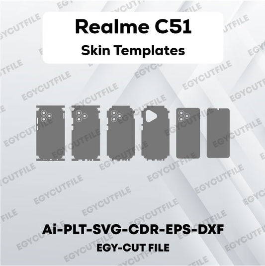 Realme C51 Vector Skin Cut Files