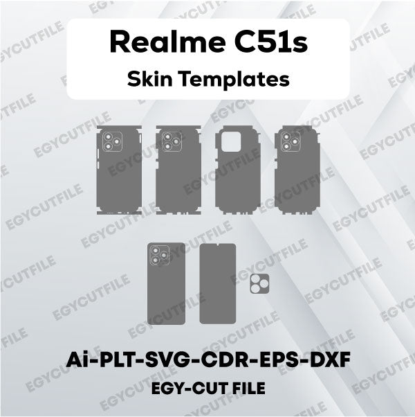 Realme C51s Vector Skin Cut Files