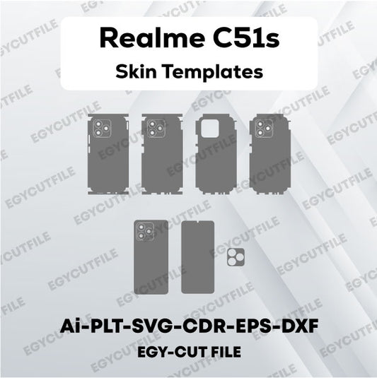 Realme C51s Vector Skin Cut Files