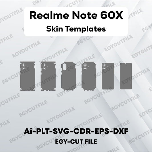 Realme Note 60x Vector Skin Cut Files