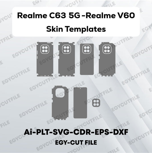 Realme C63 5G/Realme V60 Vector Skin Cut Files
