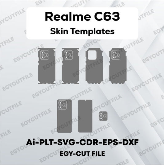 Realme C63 Vector Skin Cut Files