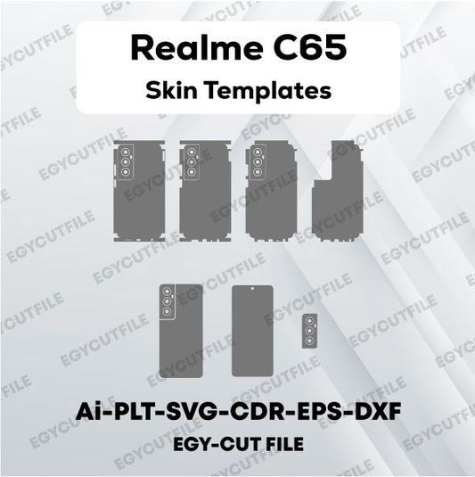 Realme C65 Vector Skin Cut Files