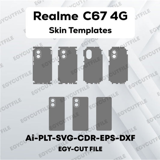 Realme C67 4G Vector Skin Cut Files