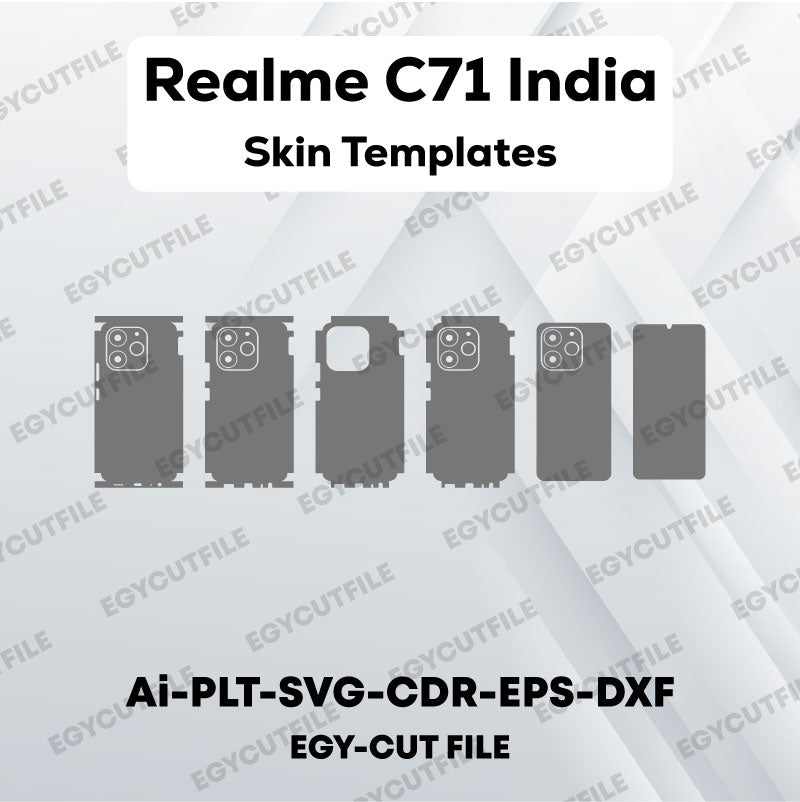 Realme C71 India Vector Skin Cut Files