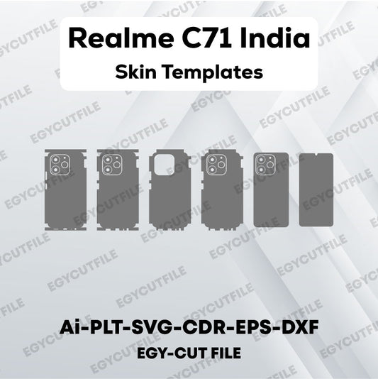 Realme C71 India Vector Skin Cut Files