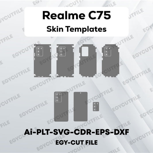 Realme C75 Vector Skin Cut Files