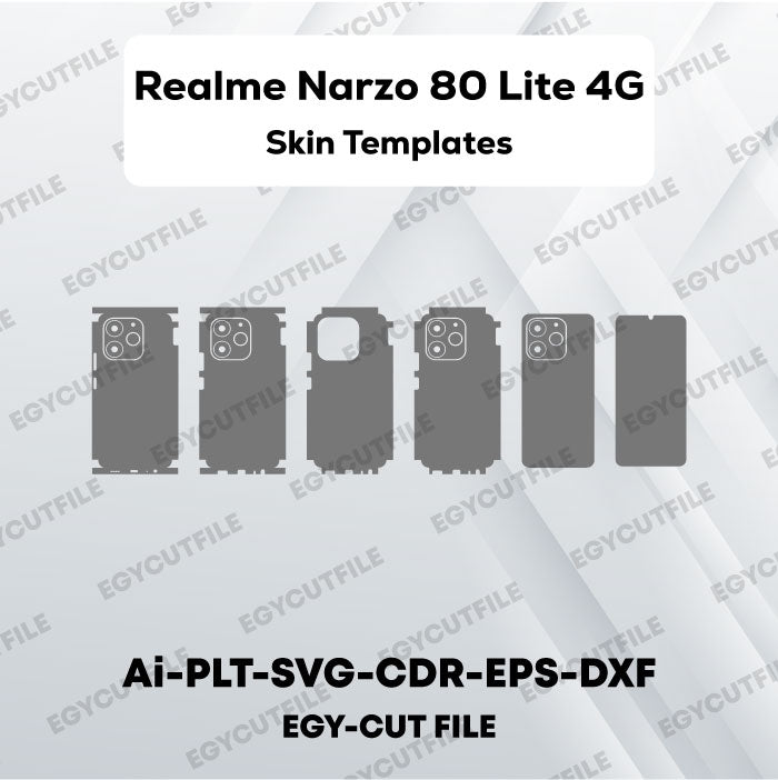 Realme Narzo 80 Lite 4G Vector Skin Cut Files