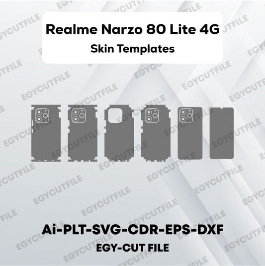 Realme Narzo 80 Lite 4G Vector Skin Cut Files