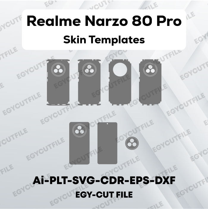 Realme Narzo 80 Pro Vector Skin Cut Files