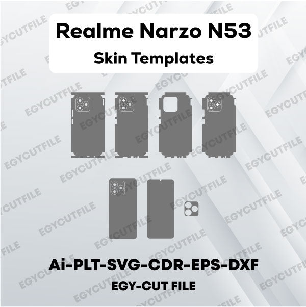 Realme Narzo N53 Vector Skin Cut Files