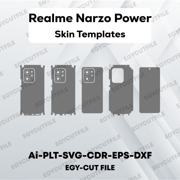 Realme Narzo Power Vector Skin Cut Files