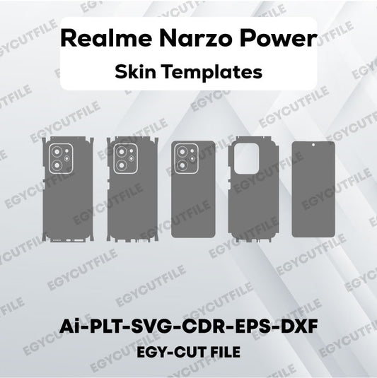 Realme Narzo Power Vector Skin Cut Files