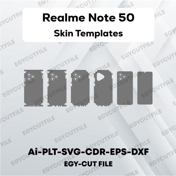 Realme Note 50 Vector Skin Cut Files