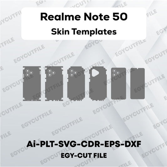 Realme Note 50 Vector Skin Cut Files