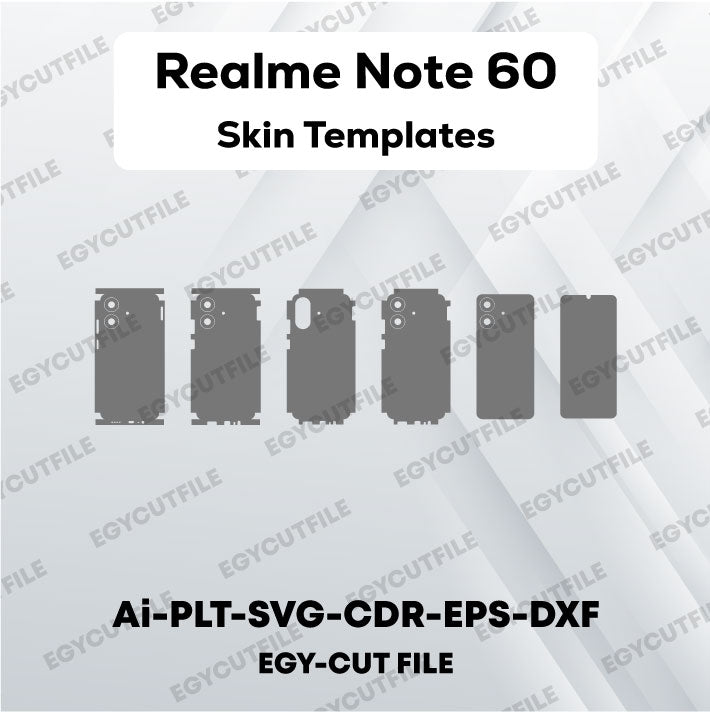 Realme Note 60 Vector Skin Cut Files