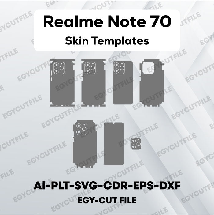 Realme Note 70 Vector Skin Cut Files