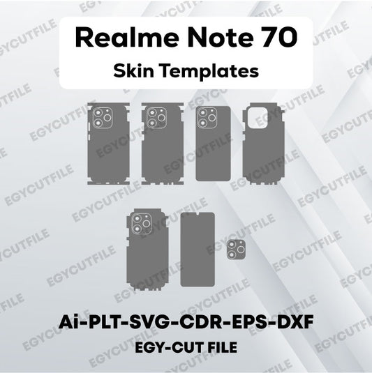 Realme Note 70 Vector Skin Cut Files