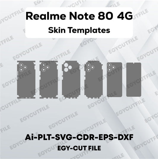 Realme Note 80 4G Vector Skin Cut Files