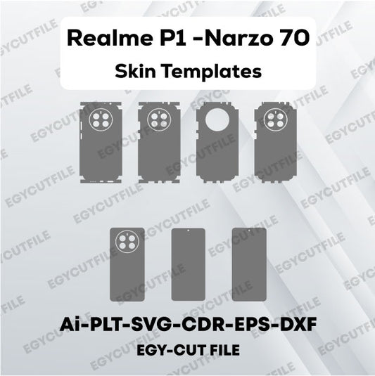 Realme P1-Realme Narzo 70 Vector Skin Cut Files