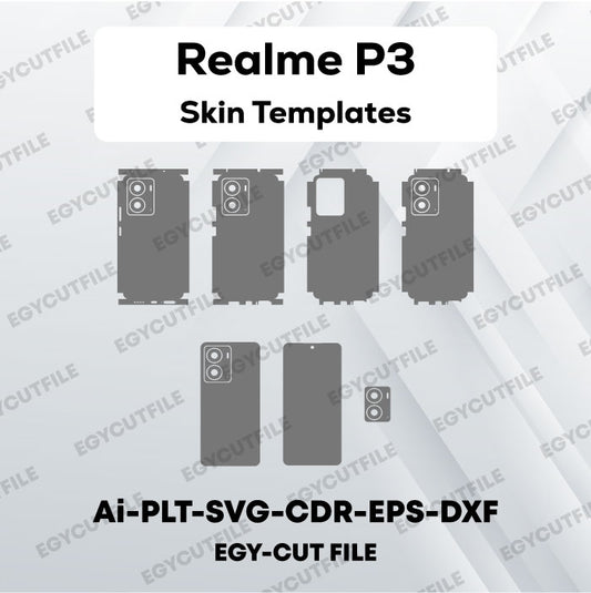 Realme P3 Vector Skin Cut Files