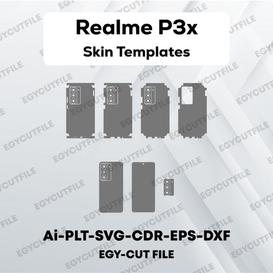 Realme P3x Vector Skin Cut Files