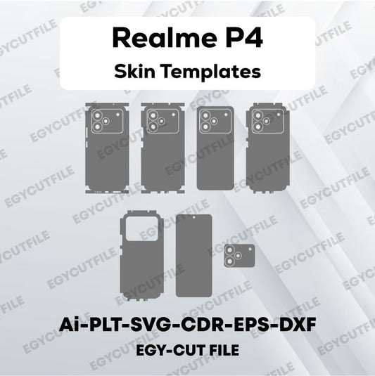 Realme P4 Vector Skin Cut Files