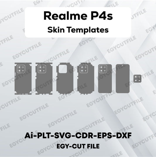 Realme P4s Vector Skin Cut Files