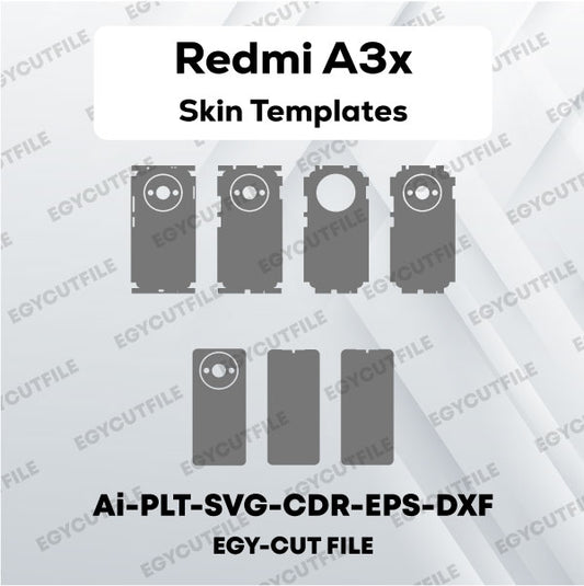 Redmi A3x Vector Skin Cut Files
