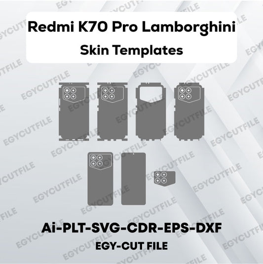 Redmi K70 Pro Lamborghini Vector Skin Cut Files