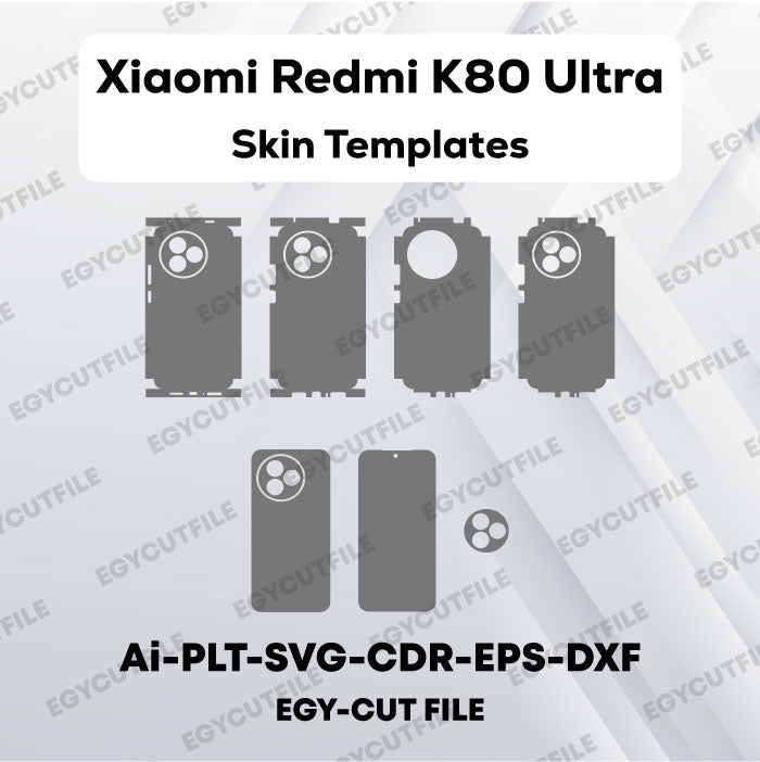 Xiaomi Redmi K80 Ultra Vector Skin Cut Files