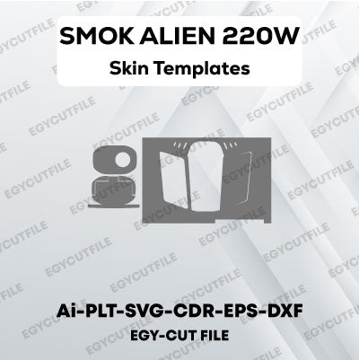 SMOK ALIEN 220W Mod Vector Skin Cut Files