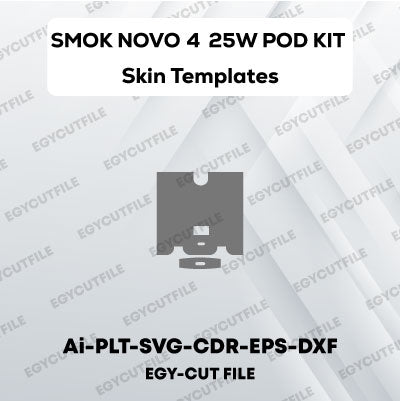 SMOK Novo 4 25W POD KIT Vector Skin Cut Files