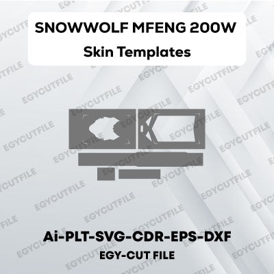 SNOWWOLF MFENG 200W TC STARTER VAPE KIT Vector Skin Cut Files