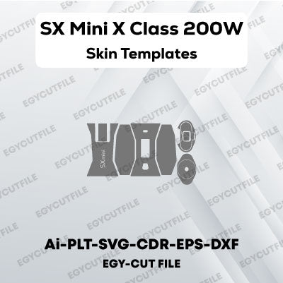 SX Mini X Class 200W Vector Skin Cut Files