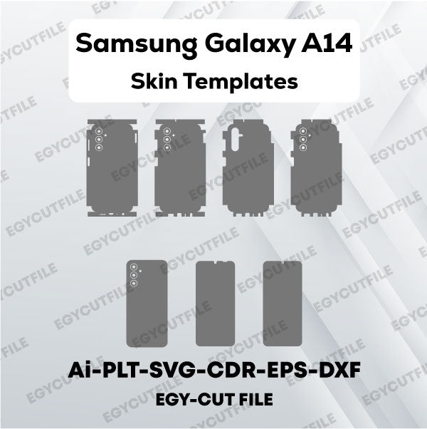 Samsung Galaxy A14 4G Vector Skin Cut Files