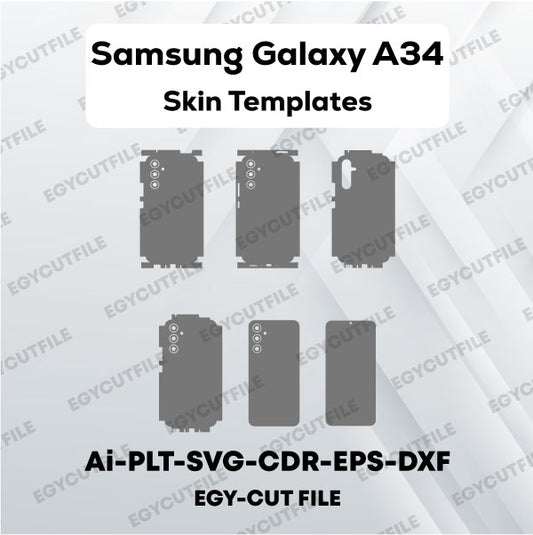 Samsung Galaxy A34 Vector Skin Cut Files