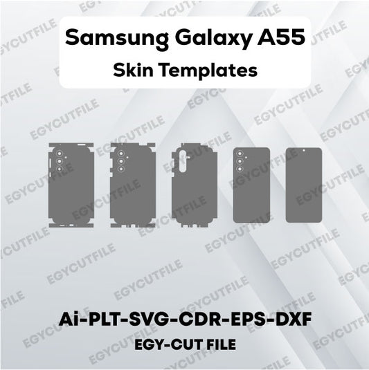 Samsung Galaxy A55 Vector Skin Cut Files