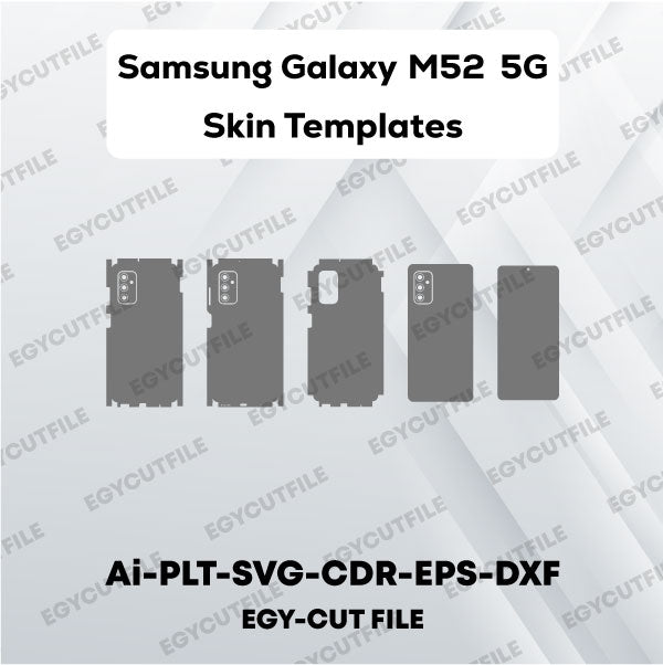 Samsung Galaxy M52 5G Vector Skin Cut Files