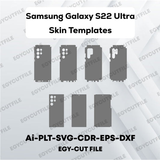 Samsung Galaxy S22 Ultra 5G Vector Skin Cut Files