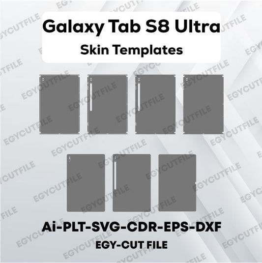 Samsung Galaxy Tab S8 Ultra 14.6 2022 Vector Skin Cut Files