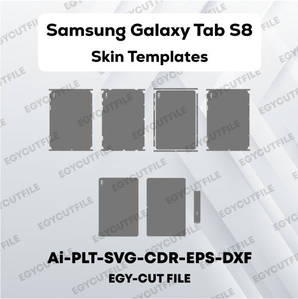 Samsung Galaxy TAB S8 Vector Skin Cut Files